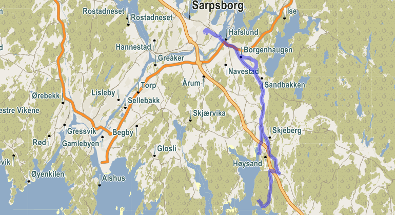 9 Rute 212 Sarpsborg Skjeberg Løkkevika s s s s Sarpsborg busst.