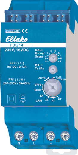 4514252 FSG14 1 10V dimmer for elektronisk ballast, inntil 600VA 4514255 FDG14 DALI dimmer FDG14, inntil 64 adresser, 0 7 grupper
