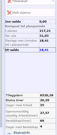 Trykk på en Kategori i menyen til høyre og dra den inn på en dato for å legge inn arbeid på en dag du skal arbeide eller på et nytt tidspunkt en dag. Juster lengden ut fra hvor lenge du skal arbeide.