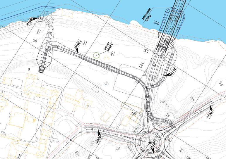 Beregningene for anleggsveiene er vist på V244 i vedlegg.