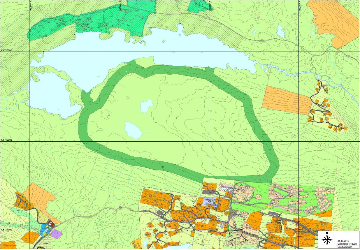 Figur 3: Utsnitt av forslag til Kommuneplanens arealdel. Miljøkonsekvenser: Det vises til søknad om dispensasjon. Området er i dag avsatt til LNF-område i gjeldende kommuneplan.