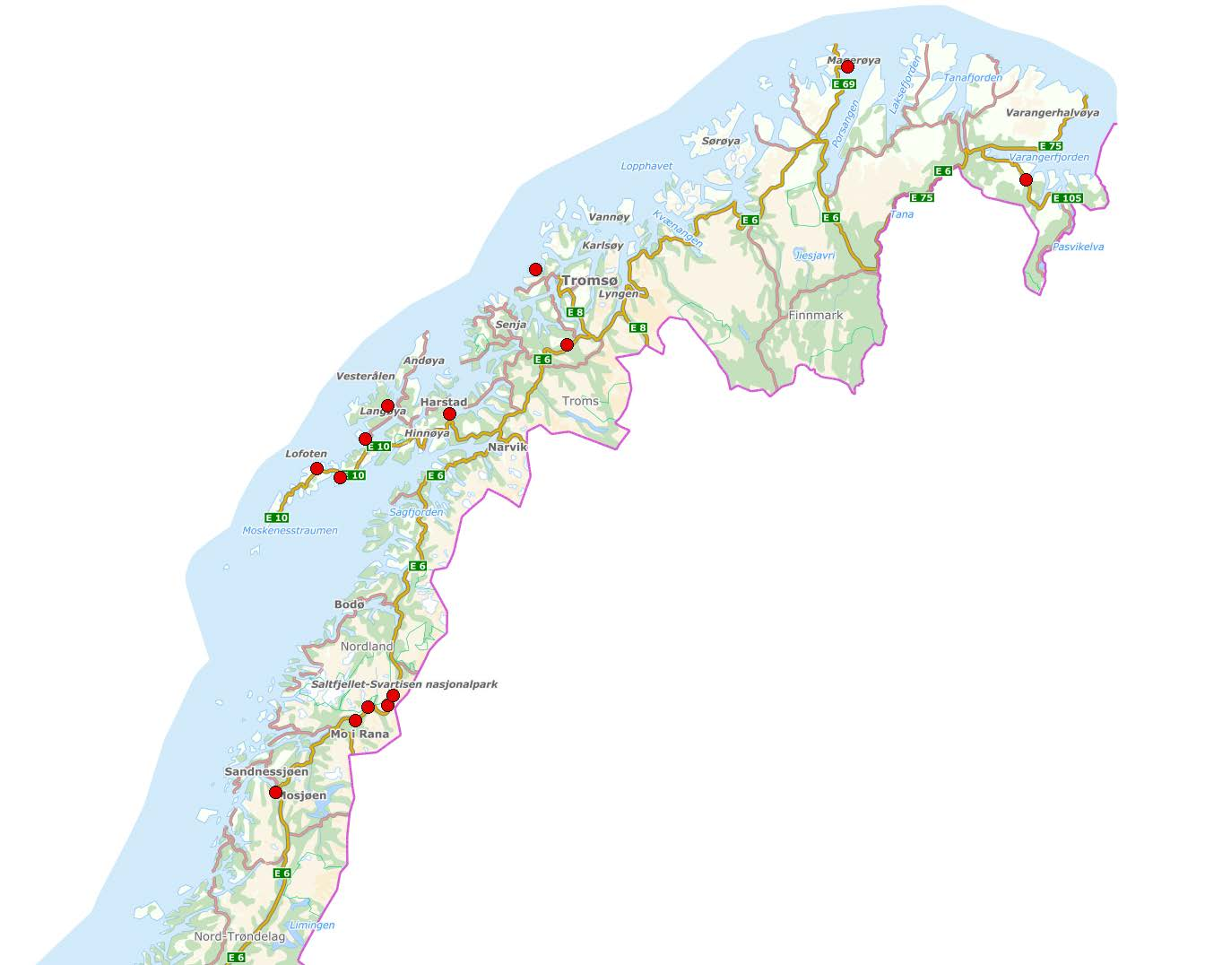 For Region nord medførte ulykker med drepte og hardt skadde i 2015 samfunnsøkonomiske kostnader i størrelsesorden 1,2 milliarder kroner. 2.6.