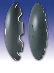 Den nye og mindre hvelvede skålenes gir en enestående gjennomskjæring, som sammen med den forskyvde monteringen av de to skålrekkene gir