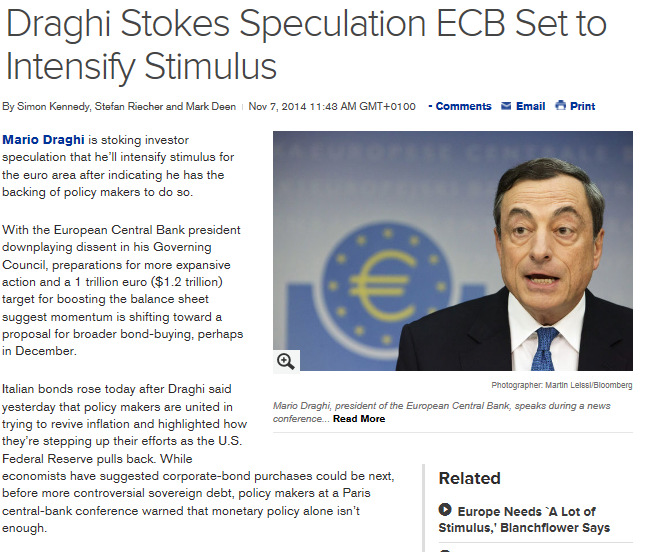 Europa sentralbanken i Europa og UK holdt som ventet styringsrentene uendret på hhv 0 og 0,5% Den europeiske sentralbankens leder, Mario Draghi, hinter i retning