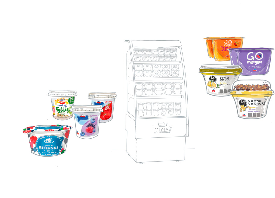 TINE Yoghurt-familien består blant annet av TINE Yoghurt, TINE Yoghurt Nyt og våre sesongyoghurter. TINE Yoghurt er en frisk og syrlig yoghurt som finnes i mange smaker i tillegg til naturell.