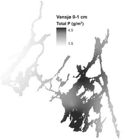 Sedimentenes betydning Sedimentene i Vansjø er fattige på organisk materiale. Det vil si at selv om Vansjø har høy produksjon så gjør en effektiv nedbrytning at lite av dette lagres i sedimentene.