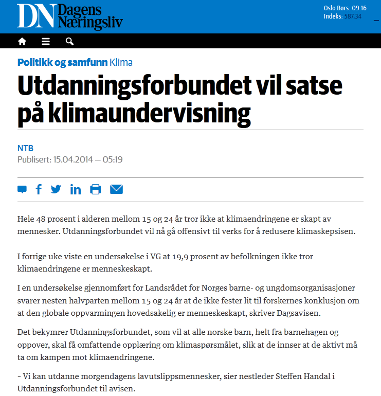 «5. Ungdom bryr seg ikke om klimaendringene»