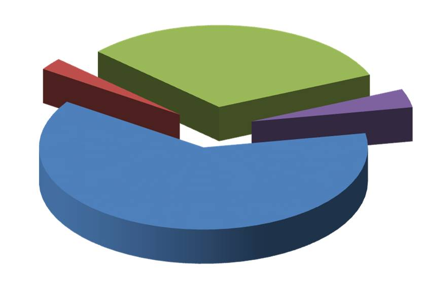 Figur 2: BOA-inntekter - relativ fordeling etter kilde BOA-inntekter 2016 - relativ fordeling 2 % 32 % 62 % 4 % Andre bidragsinntekter