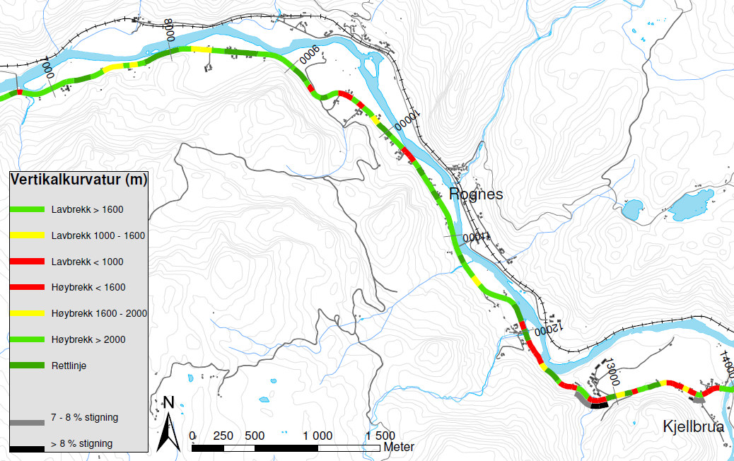 Horisontalkurvatur, Rv 30 Støren - Singsås Del 2