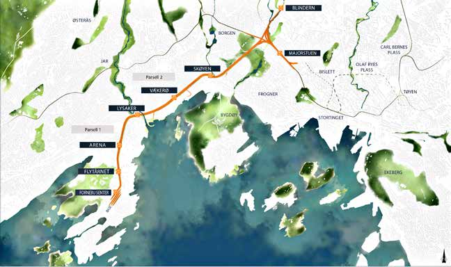 Når Fornebubanen står ferdig vil den være en effektiv avlasting av veinettet inn til og gjennom Oslo.