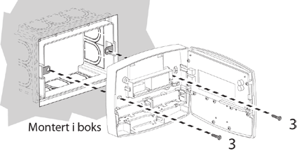 Bruk 2 skruer for å feste braketten til veggen. 2. Etter å ha åpnet dekselet, ta av lokket til den indre koblingsboksen (S).