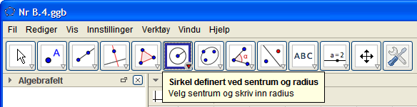 vi holder markøren over kommandoen, får vi følgende hjelp: Vi