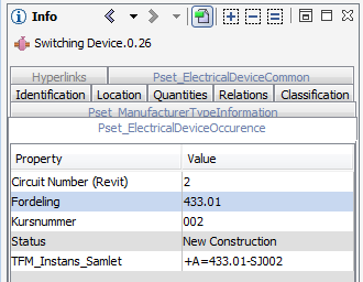 Pset_ElectricalDeviceOccurence og