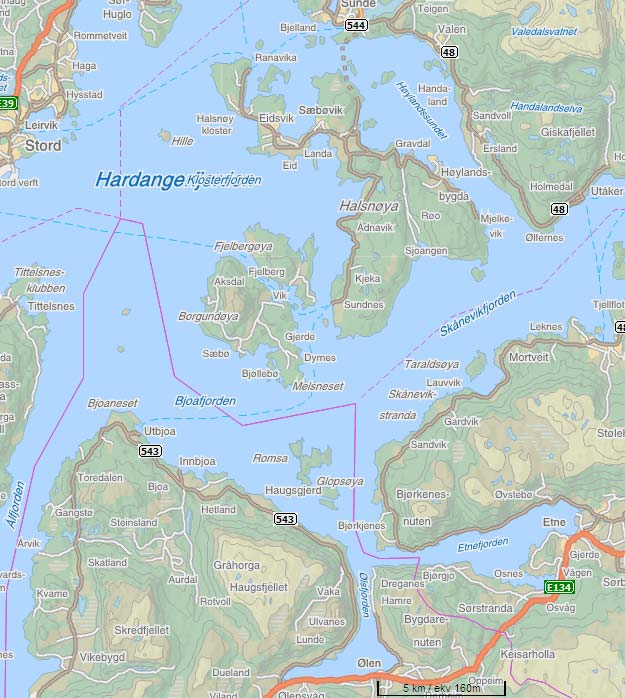 1 Rutepakke 1 1.1 Snøggbåtruter i Sunnhordland 1.1.1 Rutekart inkl.