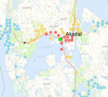 Mange kan nå sitt nærmeste sentrum på 10 minutter med sykkel Størst potensiale for sykling er på reiser innenfor ca 10 minutter