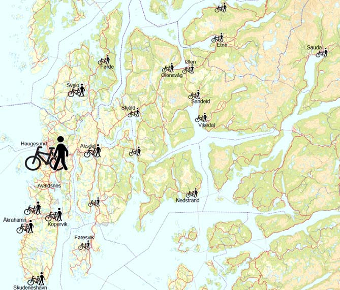 Figur 0.26. Svar på spørsmål om hvilke forhold som kan gi økt bruk av sykkel på arbeidsreisen (RVU Haugalandet).