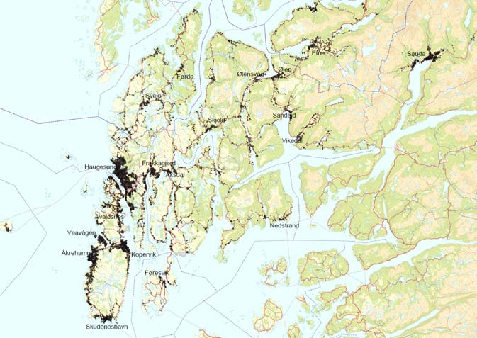 1.3. Haugalandet Mellomstor vestlandsregion Haugalandet er en mellomstor vestlandsregion og består av de ni kommunene Haugesund, Karmøy, Sveio, Tysvær, Utsira, Bokn, Vindafjord, Etne og Sauda.