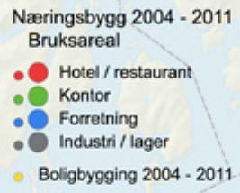 Hovedtyngden av nye næringsbygg har kommet i Haugesund og på fastlands-karmøy, i tillegg til noe langs aksen Avaldsnes-Åkrehamn på Karmøy, i Vindafjord, Etne og Sveio.