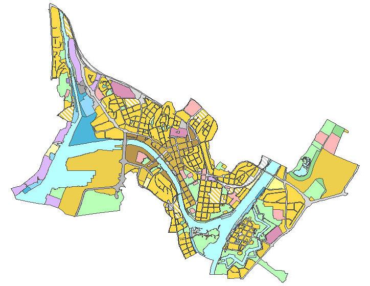 Kommunedelplan for Fredrikstad byområde (2011-2023) Kommunedelplanen avgrenses langs eksisterende jernbanespor opp mot dagens Seut bru, og vil her ha grensesnitt mot reguleringsplanen for det nye