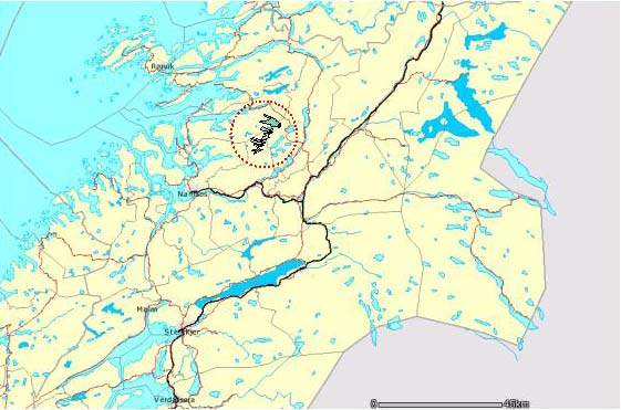 Melding med forslag til utredningsprogram, Grønningfjella vindkraftanlegg Statskog eier de delene av planområdet som ligger i Høylandet og i Overhalla kommuner (se figur 3.1).