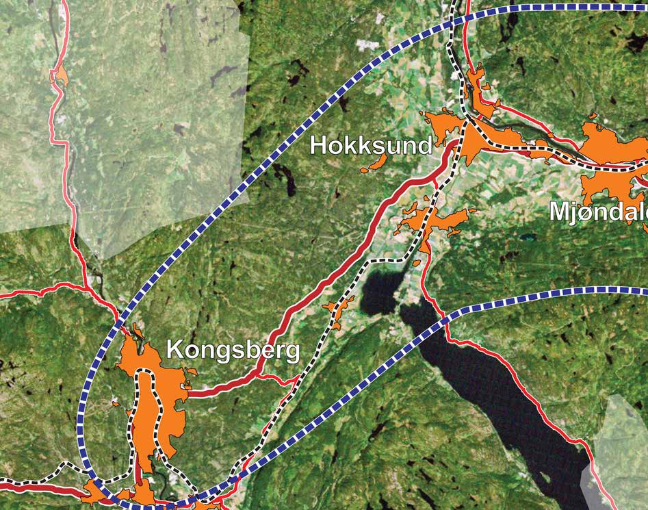 Bakgrunn for utredningen Byområdet mellom Lier og Kongsberg er geografisk knyttet til Norges største vekstregion, hovedstadsområdet.