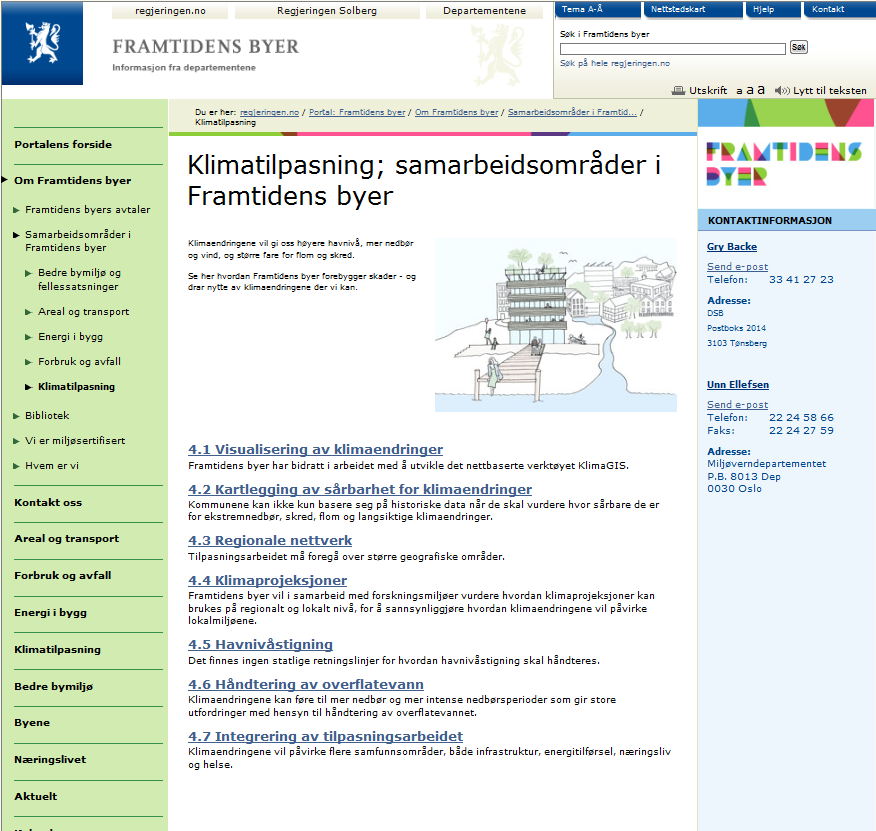 Klimarobuste kommuner - informasjon Norsk senter for klimatjenester Nettverk