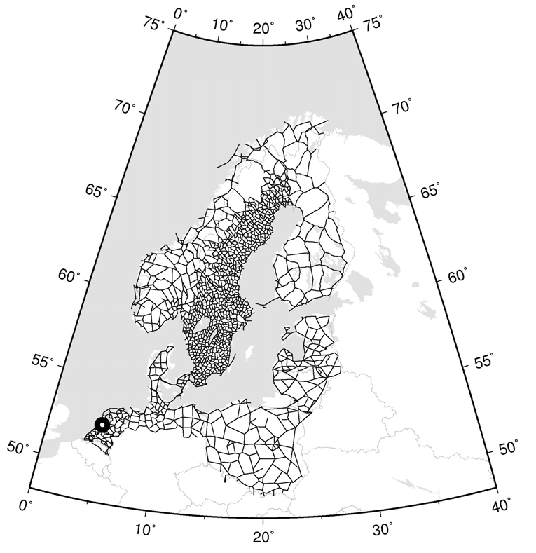 The Baltic Levelling Ring 1. ordens- nivellementet.