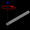 Eksepel treghetsoentet tl en tynn lang stav so roterer o en akse gjenno assesenteret: c (regn ut so øvelse)