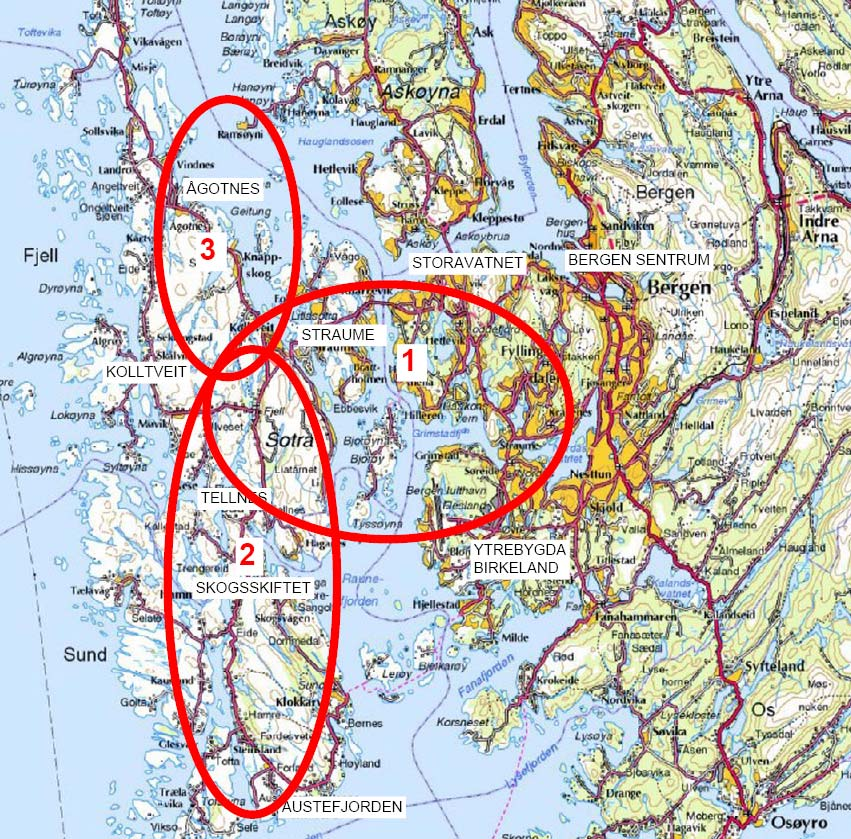 Sotrasambandet 3 delprosjekt: Delprosjekt 1; Fastlandssambandet Sotra Bergen