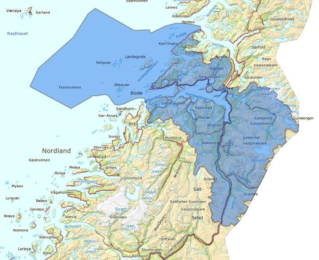 Vannområde Skjerstadfjorden Bodø, Fauske, Saltdal og Beiarn 226 vannforekomster Påvirkninger fra VA sektoren: Elver 18 vannforekomster