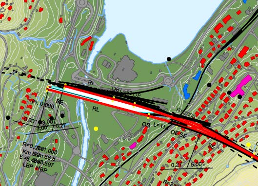 Påkobling i Arna for bane Flere mulige løsninger vurderes, felles for disse er at: Tunnelportal for