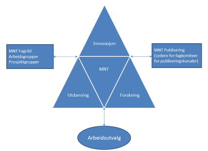 bidra til økt produktivitet og til å løse andre samfunnsutfordringer å øke synlighet og fremme og utvikle kvalitet og relevans i utdanning, forskning og innovasjon på MNT-feltet, blant annet gjennom