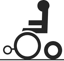 Bruk Kjøreregler Støttehjul Støttehjulene reduserer risikoen for at rullestolen skal velte ved passering av hindre og lignende, og må alltid være montert ved kjøring. L ADVARSEL!