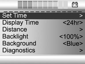 Betjeningspanel R-Net med LCD fargeskjerm Innstillingsmeny Innstillingsmenyen gir brukeren mulighet for å angi klokkeslett, justere lysstyrke på skjerm, velge bakgrunnsfarge osv.