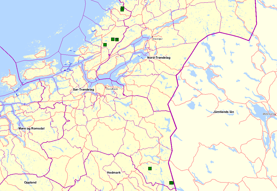 Side 4 av 10 Fig 5: Påviste gaupeskader på rein i Sør-Trøndelag 2009 (n=12) Bestandsregistreringer Lokalt rovviltpersonell og andre interesserte gjør årlig en betydelig innsats for å rapportere inn