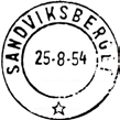 1962 RAMSØYVIKA Innsendt SANDVIKSBERGET SANDVIKSBERGET poståpneri, på dampskipsanløpsstedet, i Osen herred, ble inntil videre