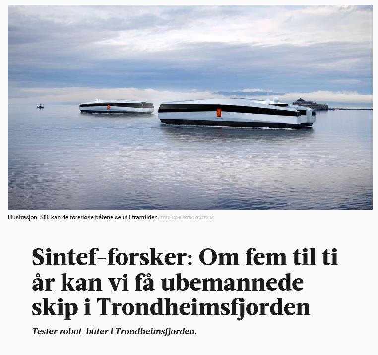 SINTEF Ocean for strategisk løft Maritim, biomarin, offshore olje og gass Bidrar til