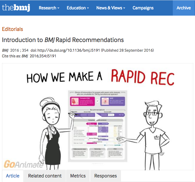 BMJ Rapid RecommendaNons, check