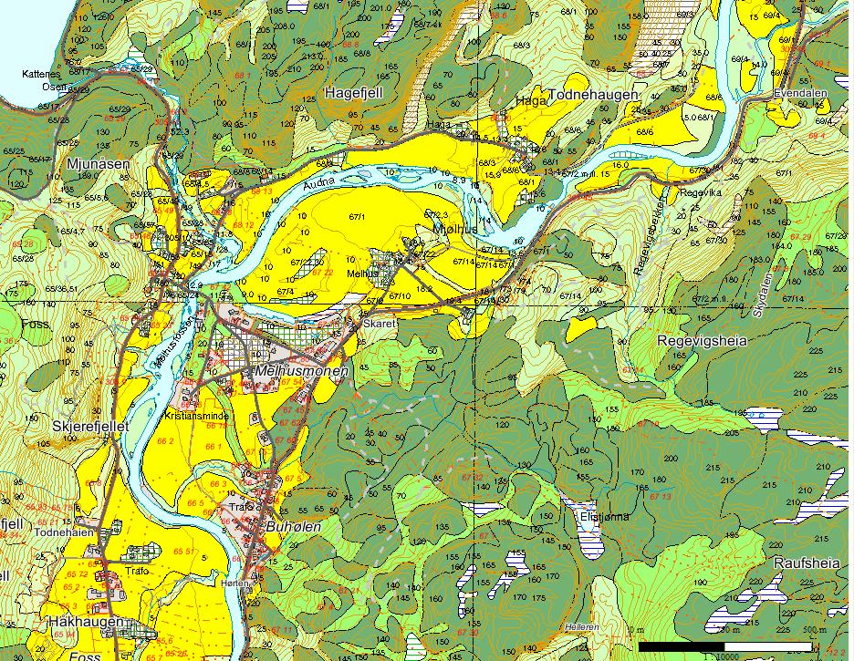 Grunnvannsundersøkelser for utredning av ny vannkilde til Buhølen vannverk 5 3 OMRÅDEBESKRIVELSE 3.