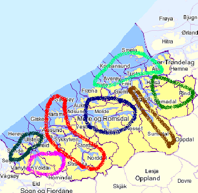 Funksjonelle og robuste næringsregionar Møre- og Romsdal har sju økonomiske regionar.