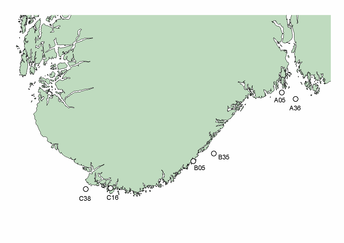 Kystovervåkingsprogrammet 2 Bløtbunnssamfunn 12 11 1 9 8 7 D2 12 11 1 9 12 11 1 9 8 A 7 199 2 21 22 23 24 2 2 ISI 12 11 1 12 11 1 9 12 11 1 9 8 7 A3 199 2 21 22 23 24 2 2 ISI 8 7 C1 12 11 B3