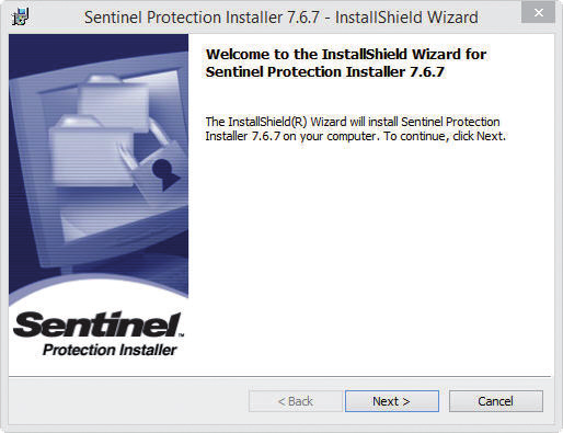 Advarsel Det må ikke installeres mer enn en dongleserver av typen NetSentinel Server i nettverket!