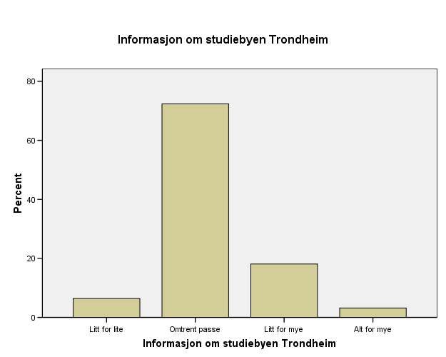 Fikk du som søker for mye eller for lite av følgende informasjon?