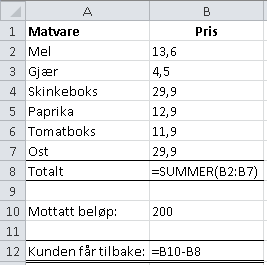 Summere mange tall Oppgave218 Vi bruker