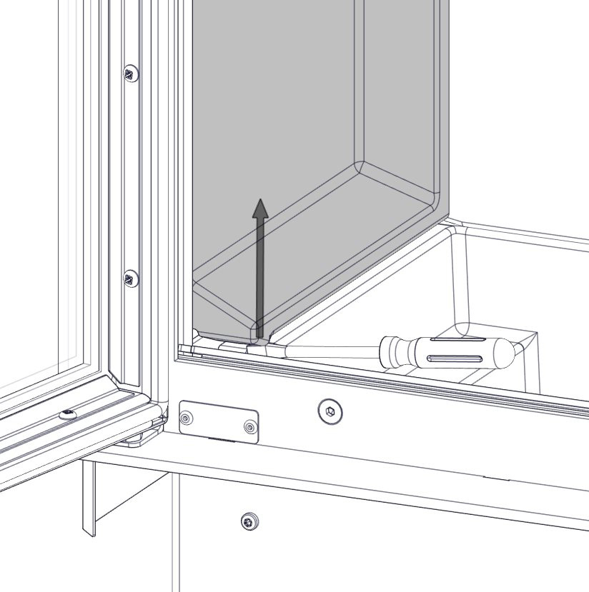 FIG 9 Self-closing door deactivation A 2 x