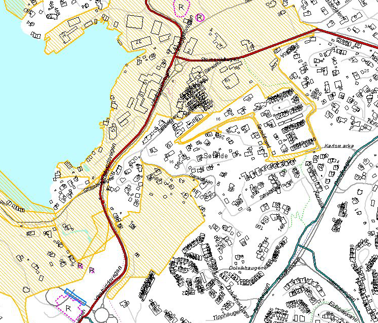 I Arealanalyse for Søreide er det aktuelle området innenfor villaområde 6, hvor det i følge analysen er potensial for moderat fortetting. Mesteparten av de aktuelle tomtene er vist som friområde F5.
