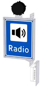 m/blink 17000100006 CS-R US Skilt nr 601 Syrefast DAB Standard, 1 sidig. m/blink 17000100004 CS-R US Skilt nr 601 DAB Syrefast, kamjern, 2 sidig.