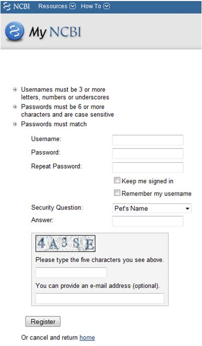 Registrering Velg navn og passord (som du husker!