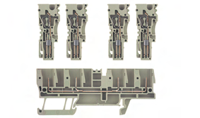 5mm 2 2 fjærtilkoblinger / 1 plugg inn Pluggtilkobling Bredde/Lengde/Høyde med TS35x7.5 mm 5.1 x 71.5 x 35 5.1 x 93 x 35 Maks strøm/maks tverrsnitt A/mm 2 24 / 4 24 / 4 Tilkoblings tverrsnitt mm 2 0.