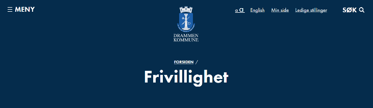 Overordende grep Frivillighetsportal på kommunens nettsider: Tilskuddsordninger Lokaler Aktivitetsoversikter Hvordan bli frivillig